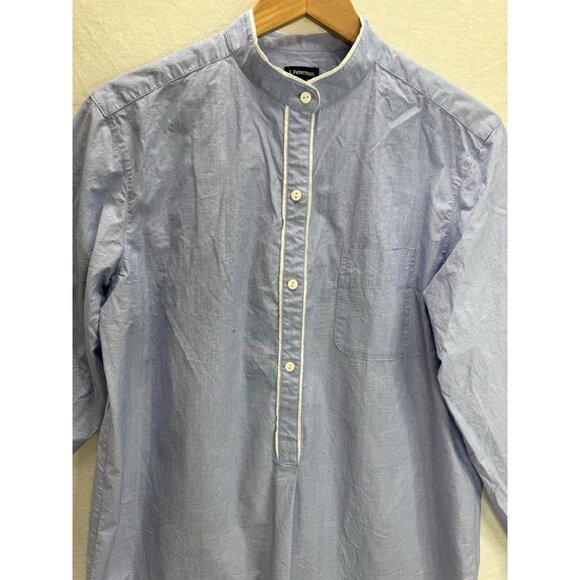 J. Peterman Women's Blue Long Sleeve Tunic Dress Size Large - Picture 5 of 9